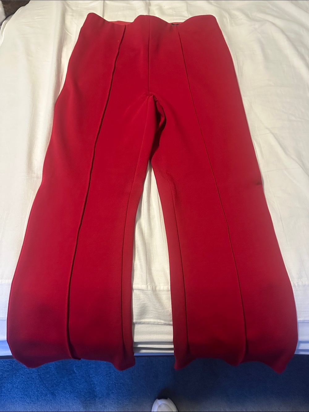 rag & bone Straight Leg Pants in Red - great for travel!
